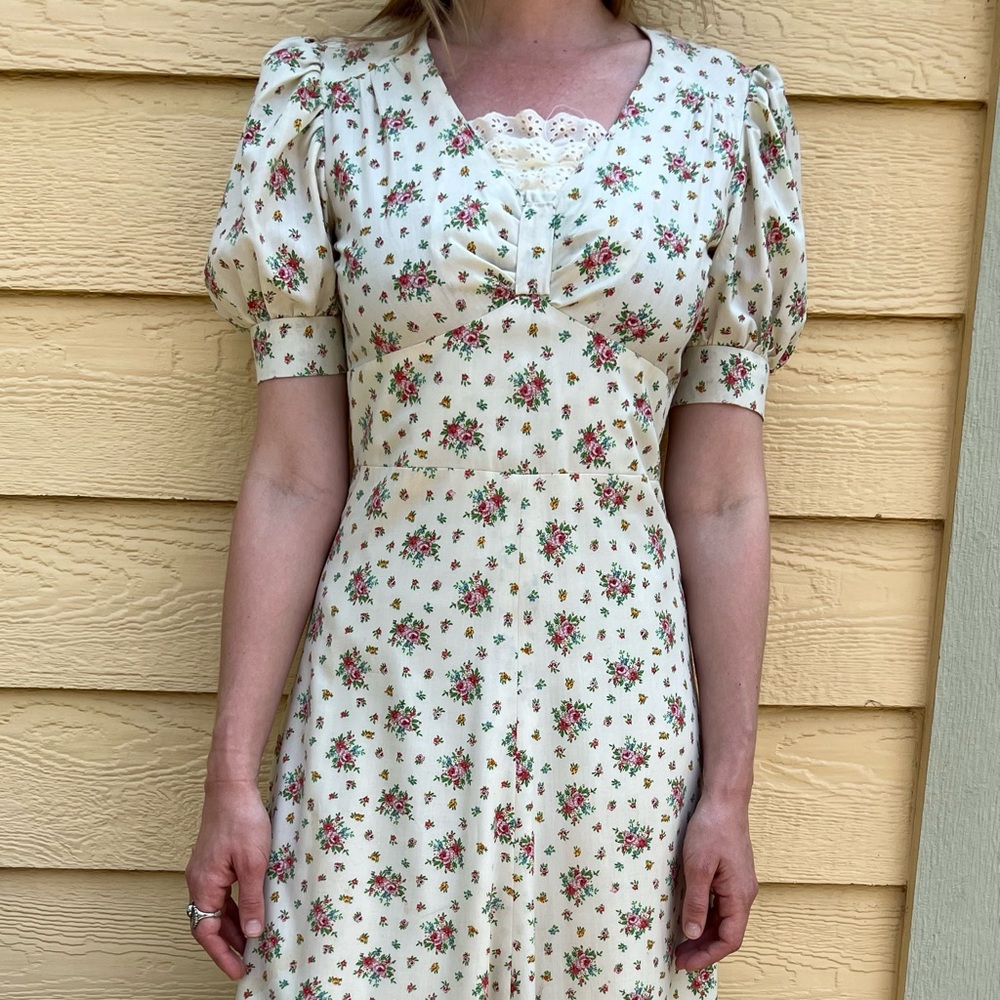 Vintage handmade cottage core dress